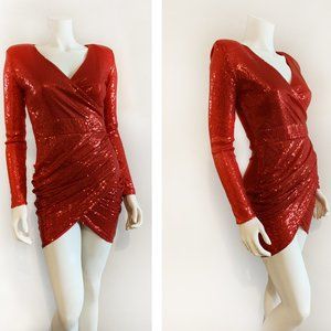 CBR Red Sequin Dress Size M
